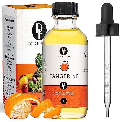 Dolce Flav Tangerine Flavoring Oil for Desserts, Restaurant Size, 1 Gallon