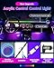 DUOFU365 Car Led Light Interior, RGB Dreamcolor Inside Light Music Sync, Under Dash Footwell Automotive Strip Light, 12V Acrylic Strip Light for Vehicle, Truck,Jeep, SUV with Car Charger(1set)