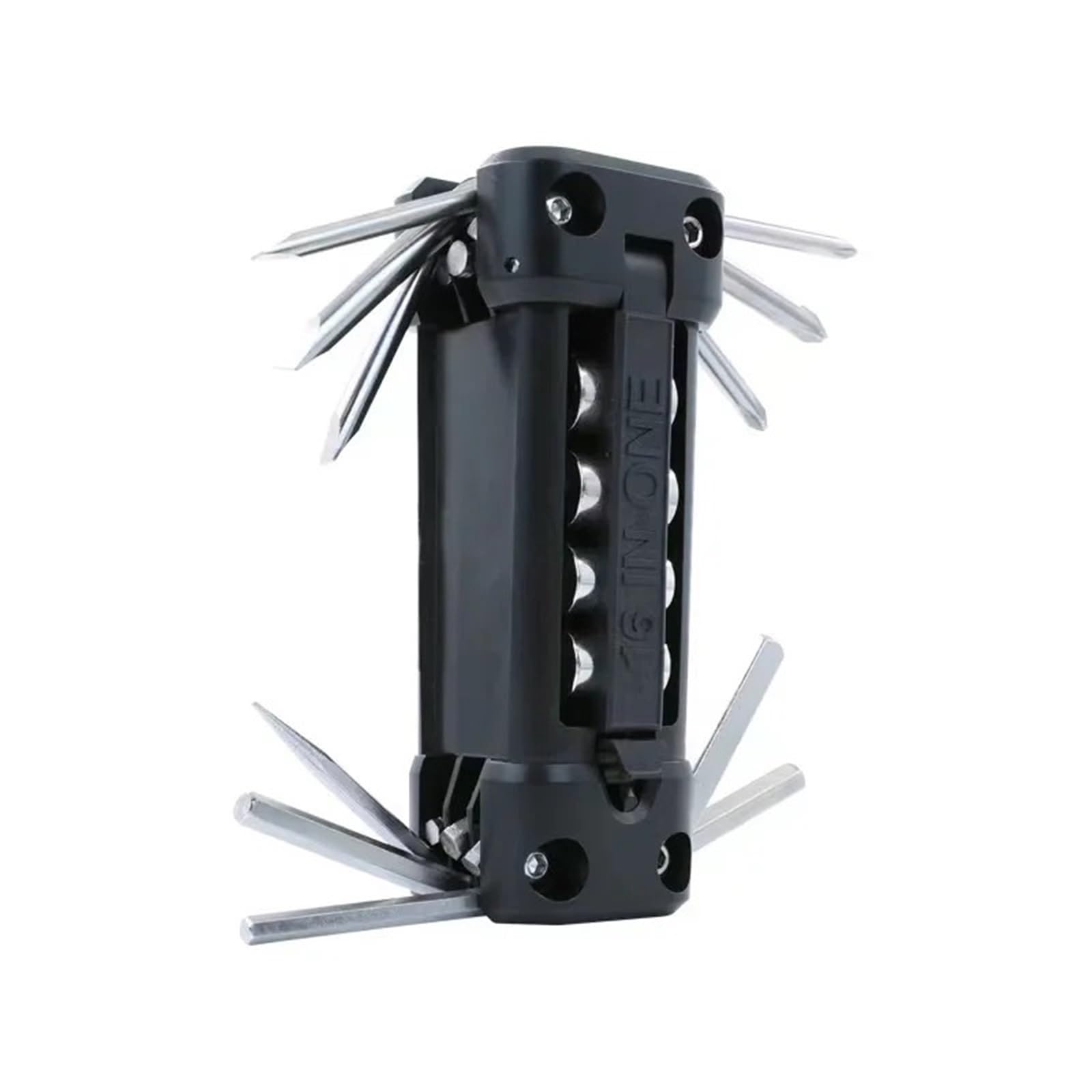 Kit Di Attrezzi Multifunzione For Bici 16 In 1, Set Multiuso Con Cacciavite For Riparazione Pneumatici E Attrezzi A Catena For Ciclismo Su Strada MTB