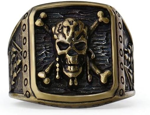 DT Store The Captain Jack Pirate Skull Capitan Ring Pirates Of The Caribbean Ring Skull Ring For Men