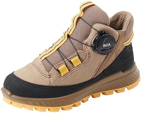 ECCO Boys' Exostrike Boots, Black Nutmeg Brown Nutmeg Brown, 30 EU