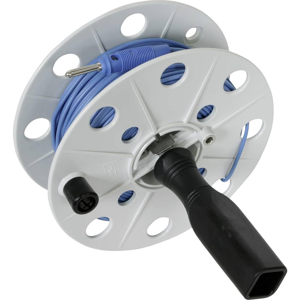 Fil 40 mm Dehn 585320 bleu 50m gaine flexible et fiche douille