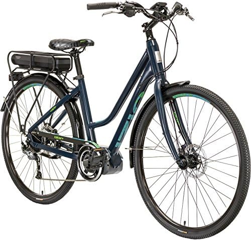 E3 Path Plus 700C Women's Step-Thru Leisure Electric Bike with 250W Shimano STePS Mid-Motor and 36V, 418Wh Lithium Battery, 2018 Model