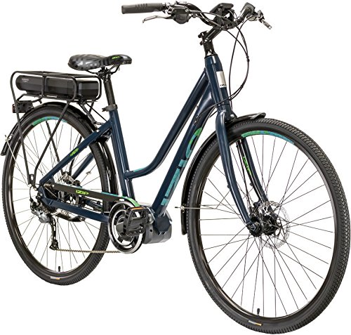 E3 Path Plus 700C Women's Step-Thru Leisure Electric Bike with 250W Shimano STePS Mid-Motor and 36V, 418Wh Lithium Battery, 2018 Model