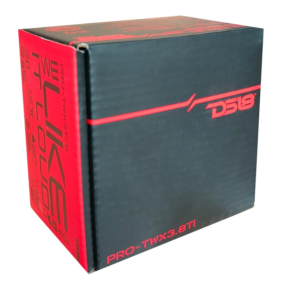 1 DS 18 PRO-TWX3.8Ti super bullet tweeter da 9,7 x 9,7 cm, da 250 watt rms 500 watt max, 8 ohm, 108 db spl, per casa, 1 pezzo + condensatore di installazione