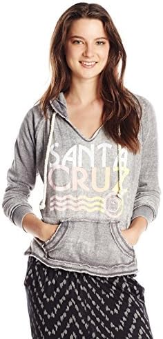 Ocean Drive Women's Burnout Pullover Hoody Sweatshirt with Rope Cord