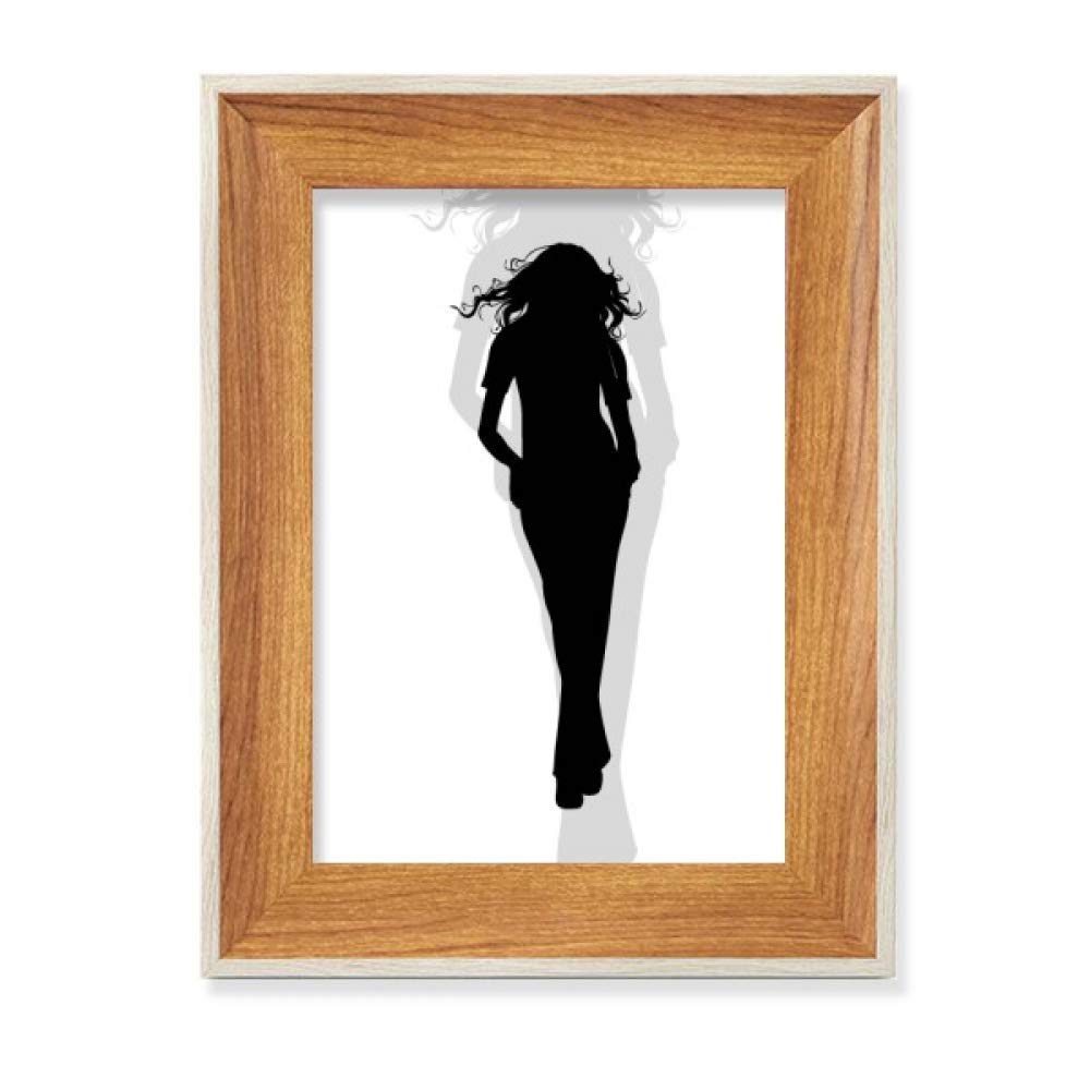 Silhouette Sexy Cadre Photo - Tableau art bois de bureau chic