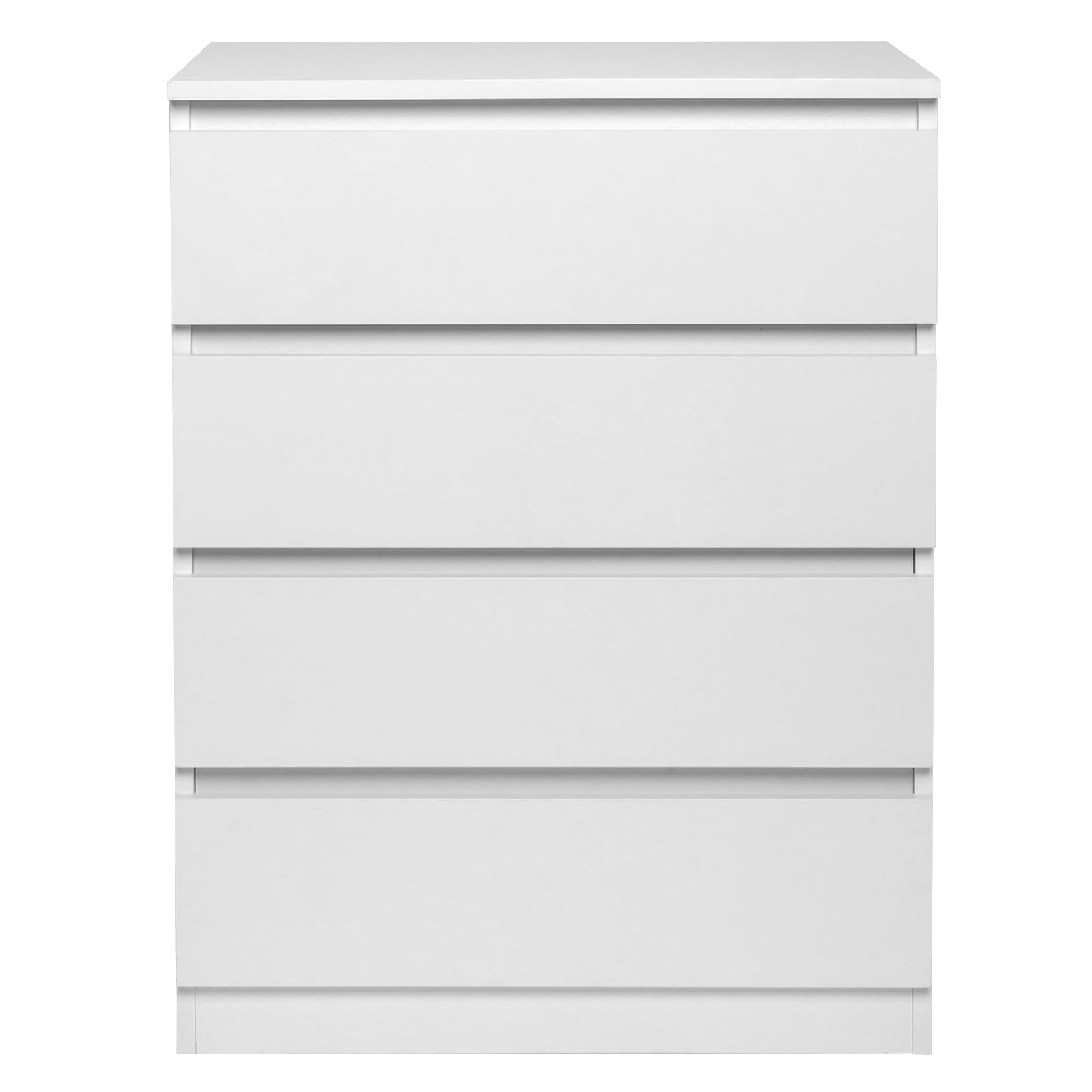 LEADZM Commode Blanche à 4 tiroirs, Meuble Rangement, Commode Chambre | Armoire à tiroirs 60 x 38 x 78 cm