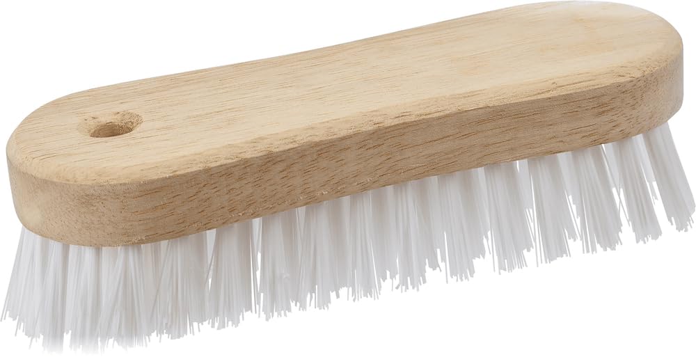 NESPOLI 6601 Curved Nylon Fibre Washing Brush, 25 mm, Specific Colour, No Specific Colour, 180 mm. Fibre : 30 mm