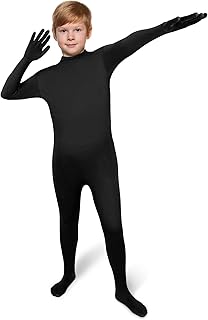 Halloween Full Polyester Stretch Bodysuit Zentai Child Unitard Solid Color Body Suit for Kids Boys and Girls Cosplay Costume