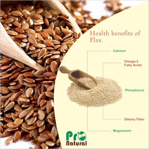 Image of Pronatural Raw Flax Seeds 1kg - Fibre Rich Alsi Seeds for Weight Management