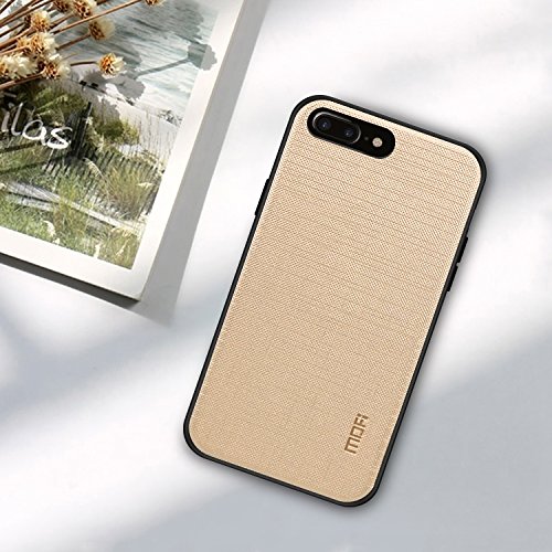 GOBUY-IPhone case Anti-slip PC + TPU + Cloth Case For IPhone 8 Plus & 7 Plus Simple Speck Case Special Designed Apple (Size : Ip8p6572j)