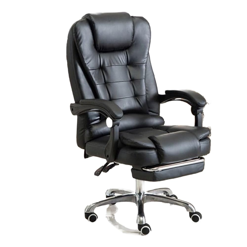 C&C HomeComfort and Versatility Multifunction Leather Executive Office and Gaming Chair With Footrest - A Premium Seating Solution Designed for Long Hours of Work 59 X 30 X 86 Cm.