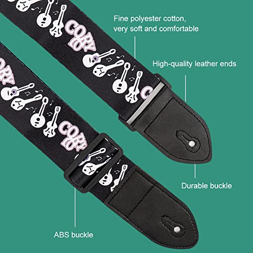 Nuonove Sangle Guitare, Sangle De Guitare RéGlable Confortable Et Respirante Convient Pour Guitare éLectrique Guitare… - Les Beatles, Paul McCartney, John Lennon, RIngo Starr, George Harrison Nuonove Sangle Guitare, Sangle De Guitare RéGlable Confortable Et Respirante Convient Pour Guitare éLectrique Guitare… – Image 7