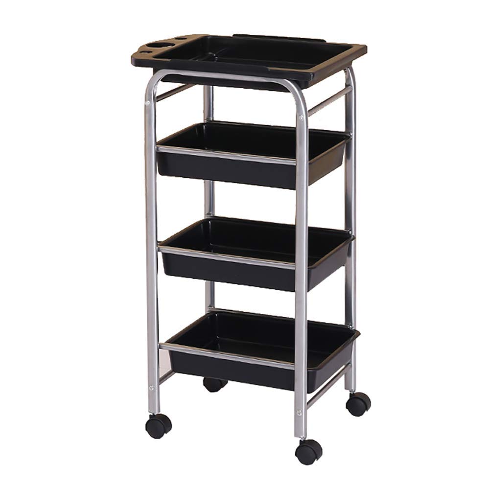 Chariot mobile de stockage pour cuisine et salon de coiffure optimisé