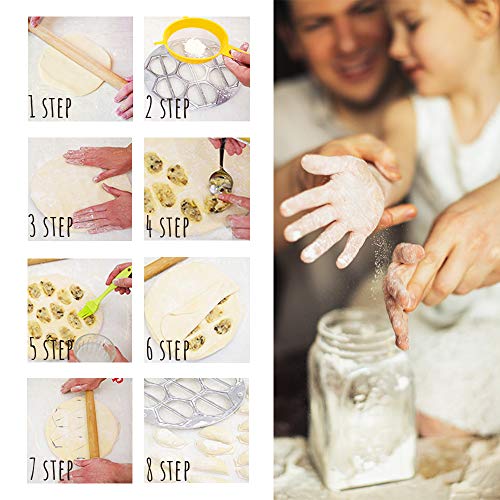Dumpling Maker – Aluminum Vareniki And Dumpling Mold - Russian Ukraine Vareniki Pelmeni Ravioli Metal Mold - Dumplings Ravioli Vareniki Maker Machine –Vareniki Ravioli Pierogi Form – 1306476 #TOP4