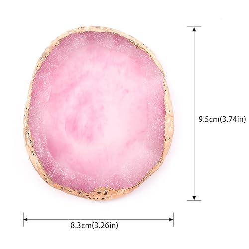 Drawing Color Palette,Colorful Resin Painting Gel Palette Nail Art Polish Agate Mix Stirring Plate Diy Blue,Mix Stirring Plate,Resin Nail Art Palette(Blue)