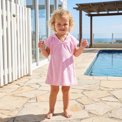 Image of Toddler Little Girl Swim Cover Up Beach Towel Coverup Bathing Suit Cover Ups Swimsuit Summer Baby Beach Essentials