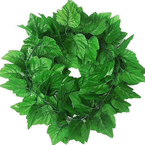 Shindel Vine Leaves, 90.5 Feet Artificial Fake Hanging Vine Plant Leaves Ivy Plant Garland Hanging Used For Garden Wall Decoration Parties Grapevine,12 Strip #TOP1