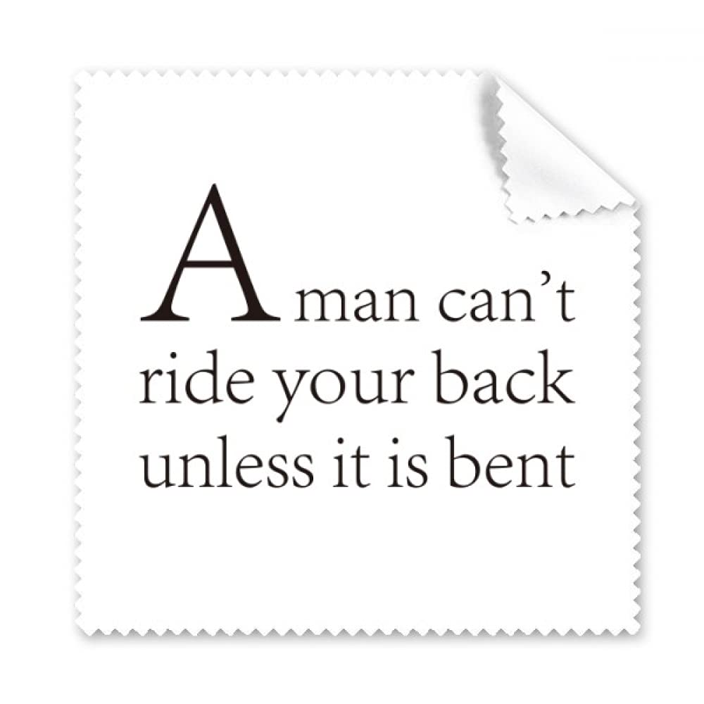 Quote Don't Let Others Ride Your Back Cleaning Cloth Phone Screen Glasses Cleaner 5pcs