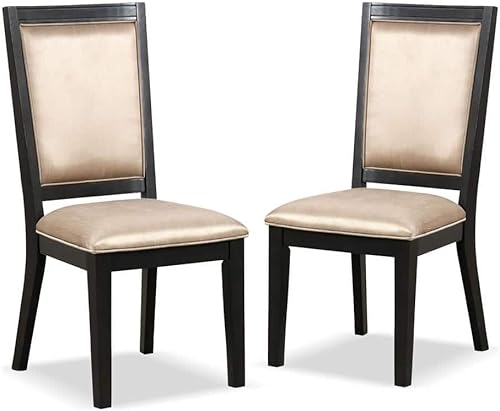 Juego de sillas de comedor de 2 piezas para cocina y comedor, modernas sillas laterales de madera maciza con asiento de cuerda tejida, juegos de