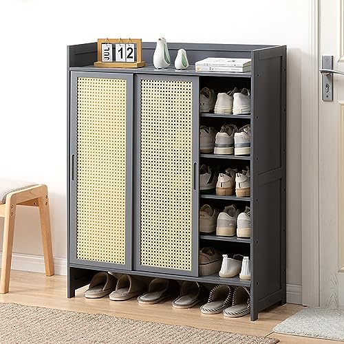 Generisch Schuhschrank aus Bambus mit 5 Ebenen, freistehendes...