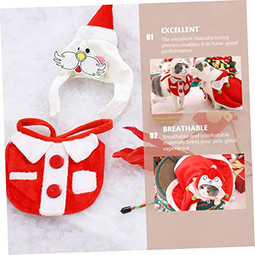 Mipcase 1 Conjunto De Ternos De Estilo De Vestuário Chifre Cães Capa De Resistência Frio Pet Festiva