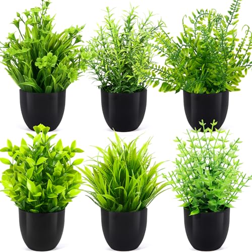 TEBOKHAD 6 Plantes Artificielles Interieur,...
