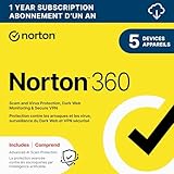 Norton 360 2026, Antivirus software for 5 Devices – Includes Advanced AI Scam Protection, VPN and PC Cloud Backup [Download]