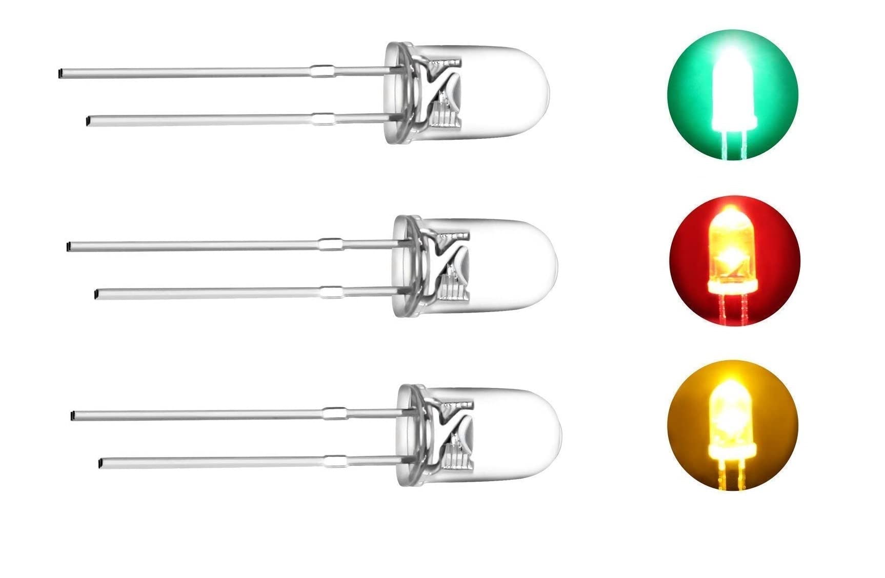 SOOTA BRANDED COMBO Ultra Bright LED Green,Red,YellowColor Each 20Pcs Total 60pcs Pack of (3mm, 3 COLORS MIX) (B0BHNYCLNX) Amazon Price History, Amazon Price Tracker