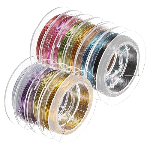 Alambre de metal para abalorios y diseño de collares artesanales en casa