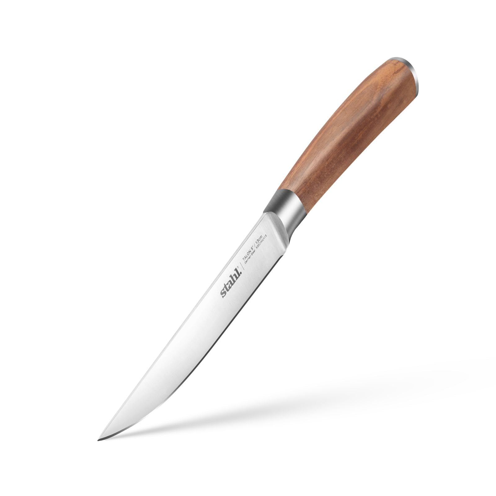 Stahl Talon Series Utility Knife with Walnutwood Handle, Fruit Vegetable Cutting Knife, 5 Inches /13 cm