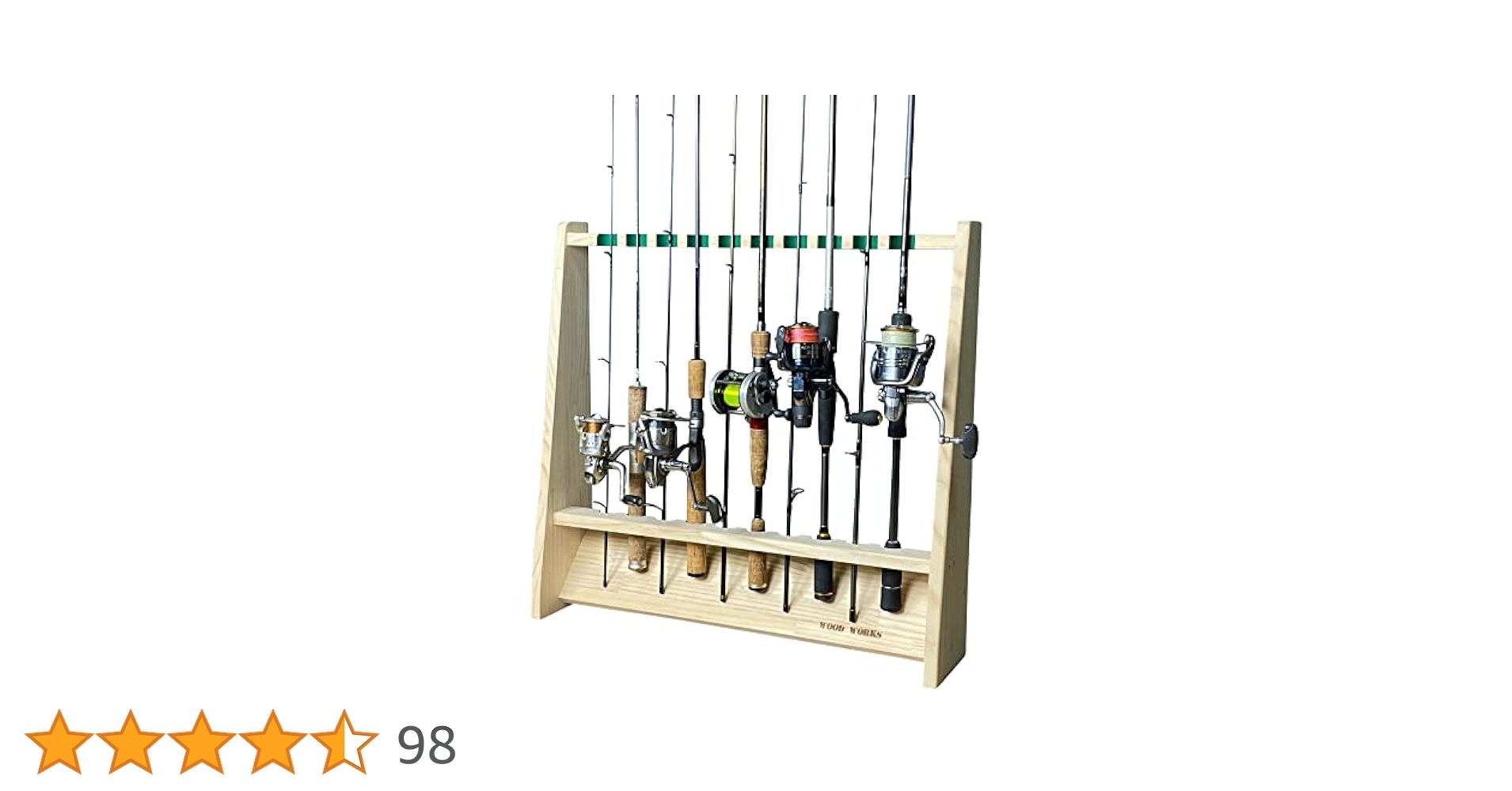 Amazon.co.jp: WOOD WORKS 日本製 ロッドスタンド 片面10本用