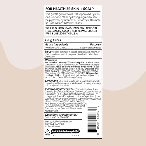 image for Tubby Todd Baby Cradle Cap Solution for Sensitive Skin - The Bye-Bye C