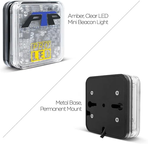 Miniatura 3 de MS75AC - Mini baliza LED ámbar/blanco de montaje permanente - 10 patrones de flash