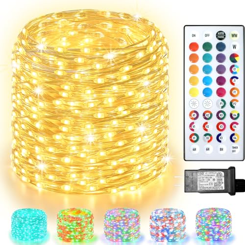300 LED Fairy Lights Color Changing, 98 FT 35 Colors...