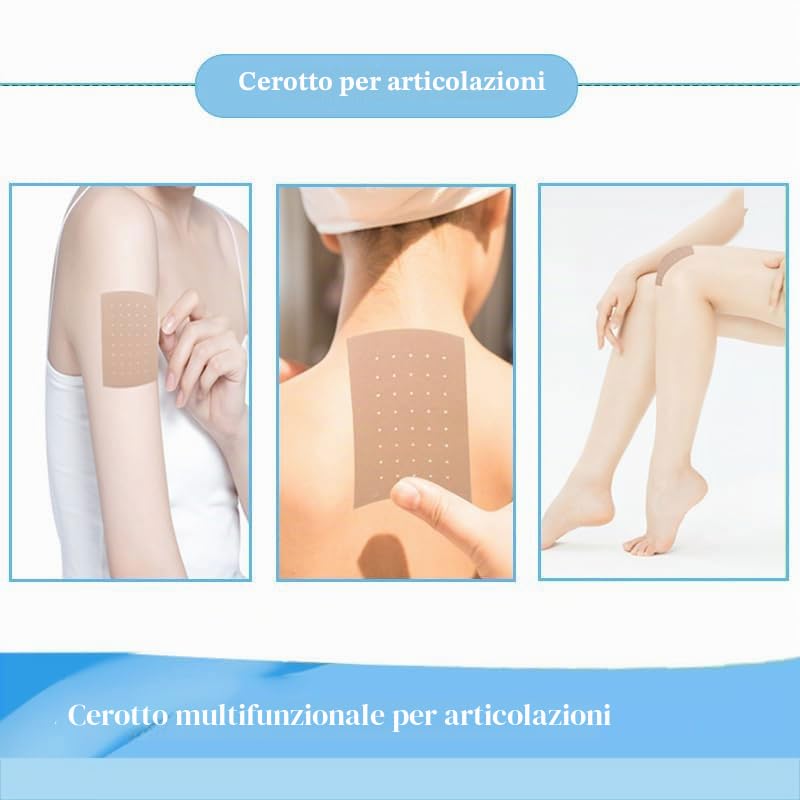 Cerotti per Alleviare il Dolore, 60 Pezzi Collo e Spalle, Cerotti Antidolorifici per Muscoli Della Schiena e Dolori Sollievo dal Dolore a Lunga Durata, al Collo, alla Spalla, al Ginocchio