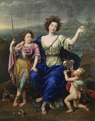 Impression tableaux graffiti art mural haut de gamme de la Marquise de Seignelay par Pierre Mignard