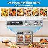 Midea Flexify French Door Toaster Oven Air Fryer Combo, 26.4 QT, Extra Large Air Fryer Countertop Oven 10-in-1 Combo, 25% Faster Cooking and 90% Less Oil, Stainless Steel