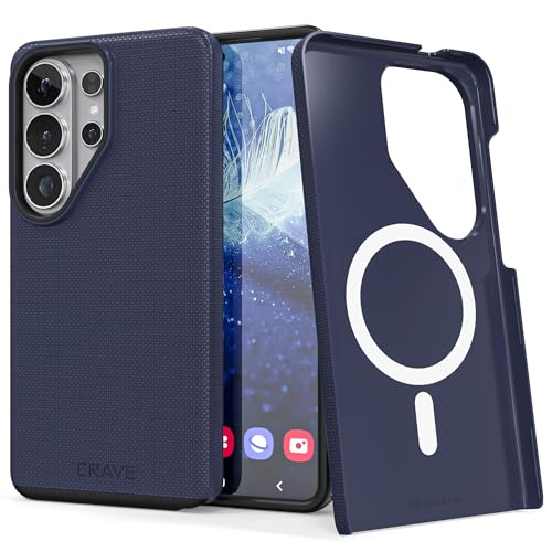 Image of Crave for Samsung Galaxy S26 Ultra Case, Compatible with MagSafe Shockproof Protection Dual Layer Case for Samsung Galaxy S26 Ultra (6.9 inch) - Navy
