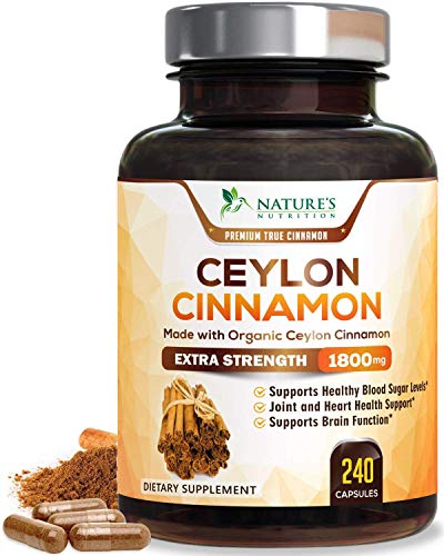 Certified Organic Ceylon Cinnamon (Made with Organic Ceylon Cinnamon) 1800mg - Organic Sri