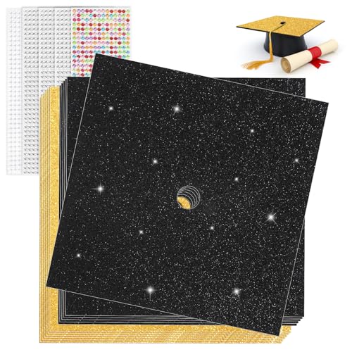 BRIFUTR 2025 Upgrade Graduation Cap Decorations kit, Includes 12 ...