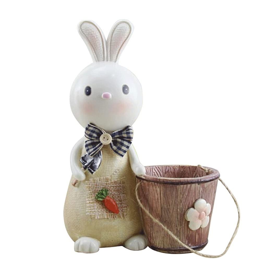 Boîte de rangement pour stylo de bureau et organisateur de stockage lapin créatif