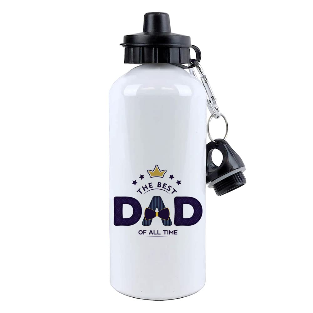 Getagift Father's Day Gift, Funny Dad Birthday Gift, from Son, Daughter, The Best Dad Of All Time, Best Dad Ever Gift, 500 ml Aluminium Water Bottle.