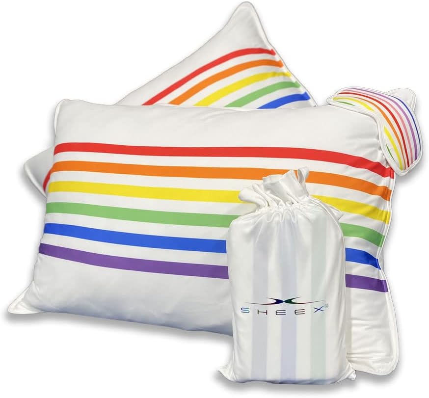 SHEEX Original Performance Pride Pillow Shams & Eye Mask Bundle, King