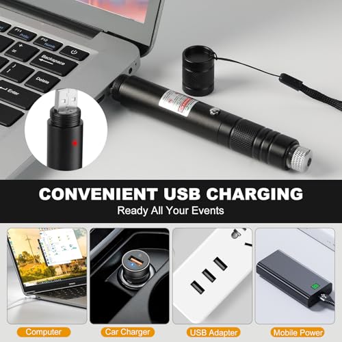 image for JANHER Long Range Green Laser Pointer, Laser Pointer High Power Pen, G