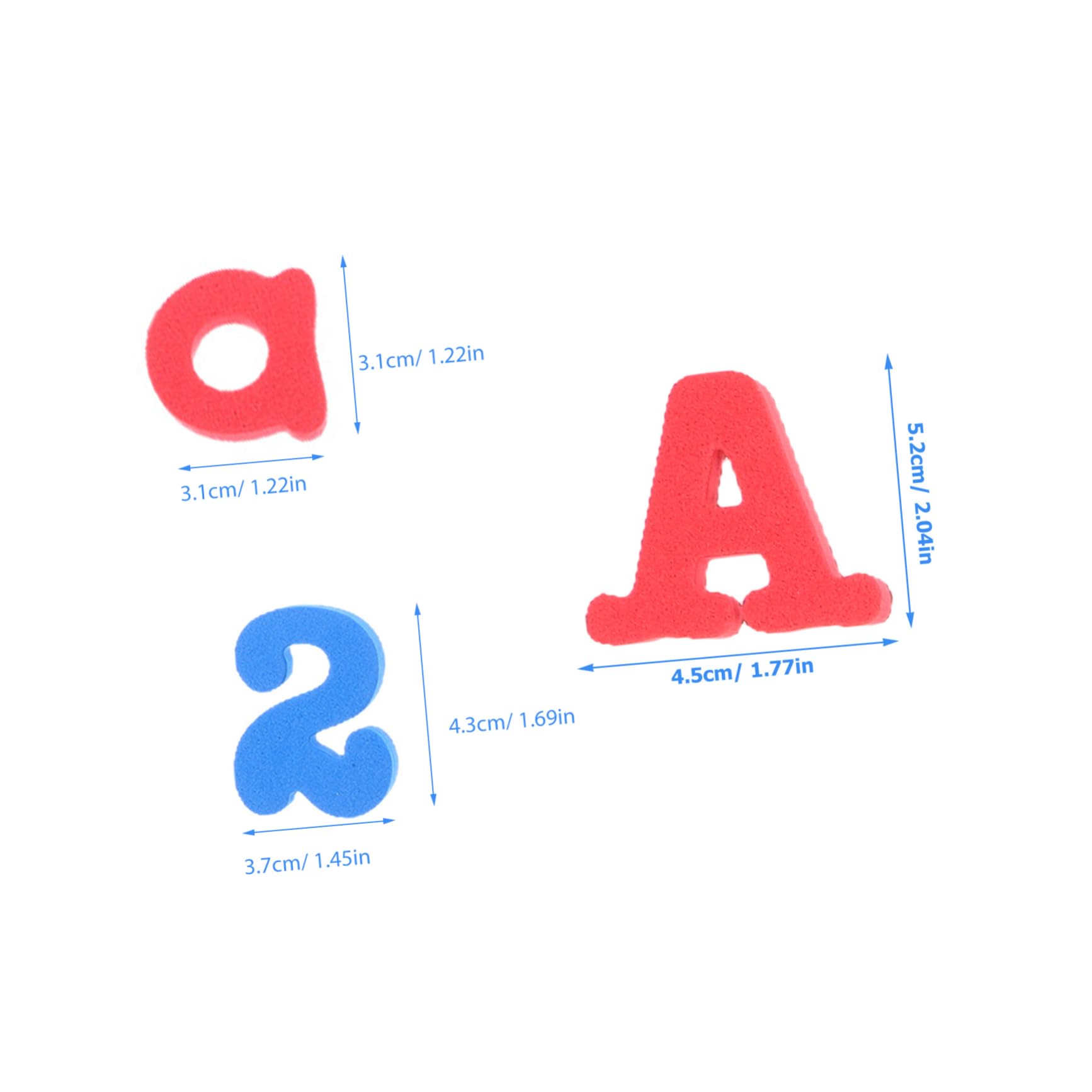 Veemoon Magnetic Alphabet Letters Pcs Large Size Eva Material No Fading Adhesive Stickers for Fridge Decor