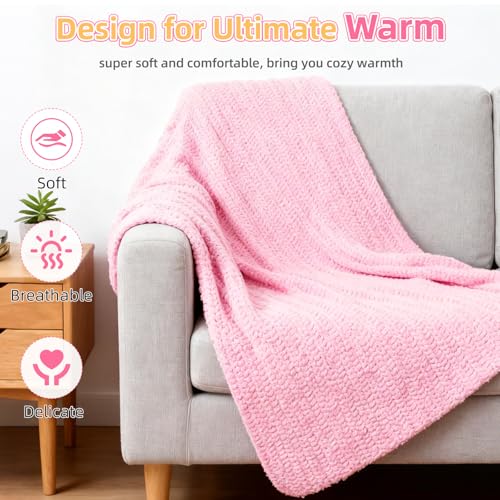Kit de ganchillo de chenilla rosa Aeelike, el regalo ideal para aprender a tejer 2