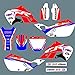 Protection Réservoir CR125 CR250 1998 1999 Decal 3M Rahmenverkleidung Grafik Kit Aufkleber for Honda CR 125 250 (Color : Blank)