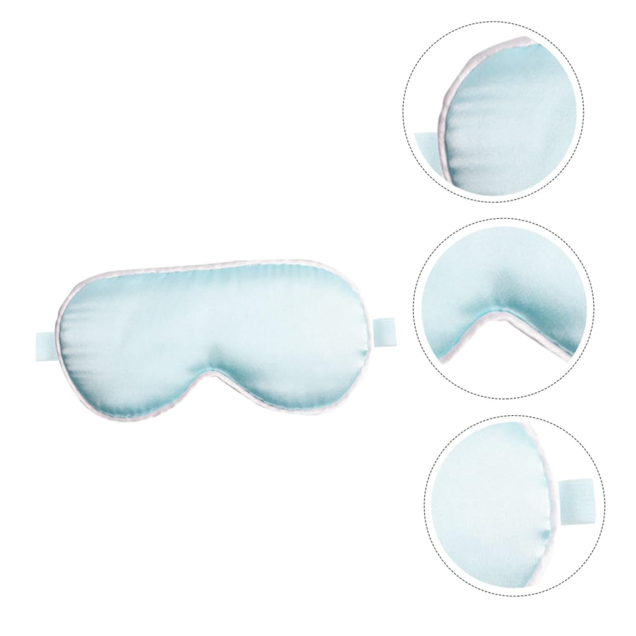 Beavorty 5St Brille sensorisch Schläfer Auge für Blackout augenpflaster eyepatches Augenschutz für Schlafmaske aus Seide für Maulbeerseide Sky-blue